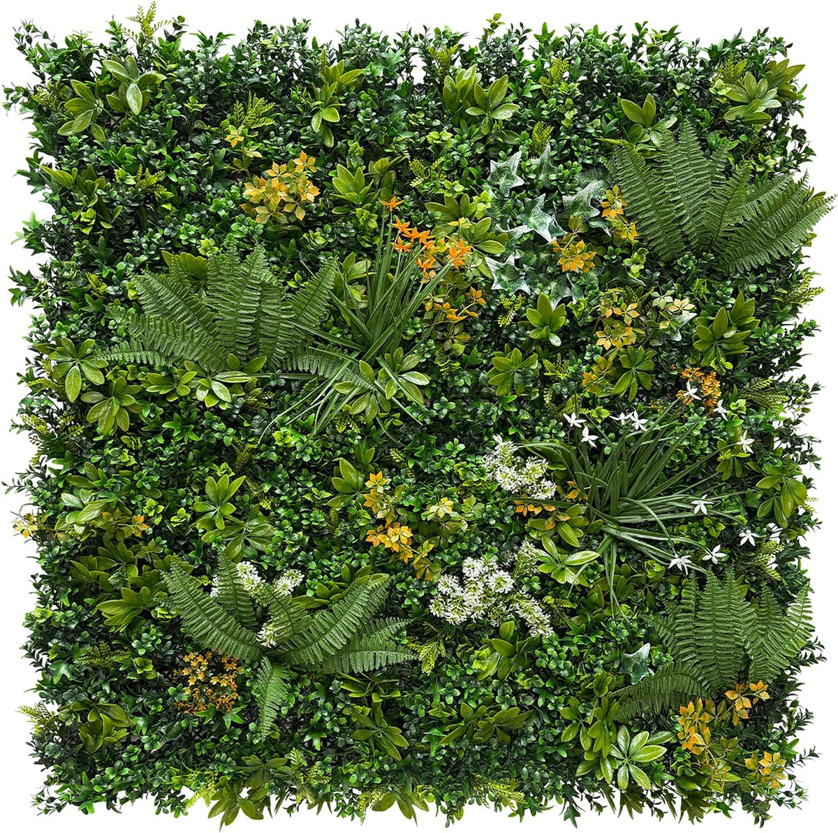 artificial green wall panels: 20"x20" (4 pack), faux, main product view