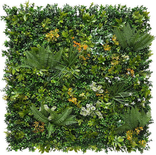 artificial green wall panels: 20"x20" (4 pack), faux, main product view