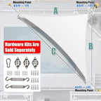 Amgo Custom Size 7' x 10' x 12.2' White Right Triangle Sun Shade Sail Order to Make Canopy Awning UPF50+ AGSLT, 95% UV Blockage, Water & Air Permeable, 200GSM Commercial Standard (We Customize)