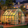cabihome 8x12 ft outdoor greenhouse, polycarbonate greenhouse with, main product view