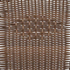 Flash Furniture Lila Modern Rattan Indoor/Outdoor Stackable Dining Chairs, Stacking Rattan Bistro Chairs for Patio or Restaurant, Set of 2, Brown