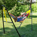Sunnydaze Handwoven XXL Thick Cord Mayan Double Hammock for Outside - 625-Pound Capacity Heavy-Duty Outdoor Hammock - Multicolor