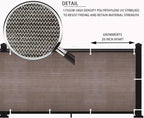 LOVE STORY Balcony Privacy Screen, 3'x3' Deck Shield Screen Fence Cover,UV Protection and Weather-Resistant,3 FT Height for Deck, Patio, Backyard, Outdoor Pool, Porch, Railing, Brown
