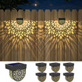 solar fence lights 6 pack solar deck step, main product view