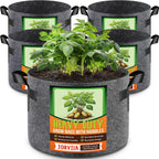 jorvila 5-pack 5 gallon grow bags, main product view