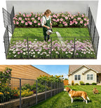 3-layer no dig metal dog fence for yard, main product view