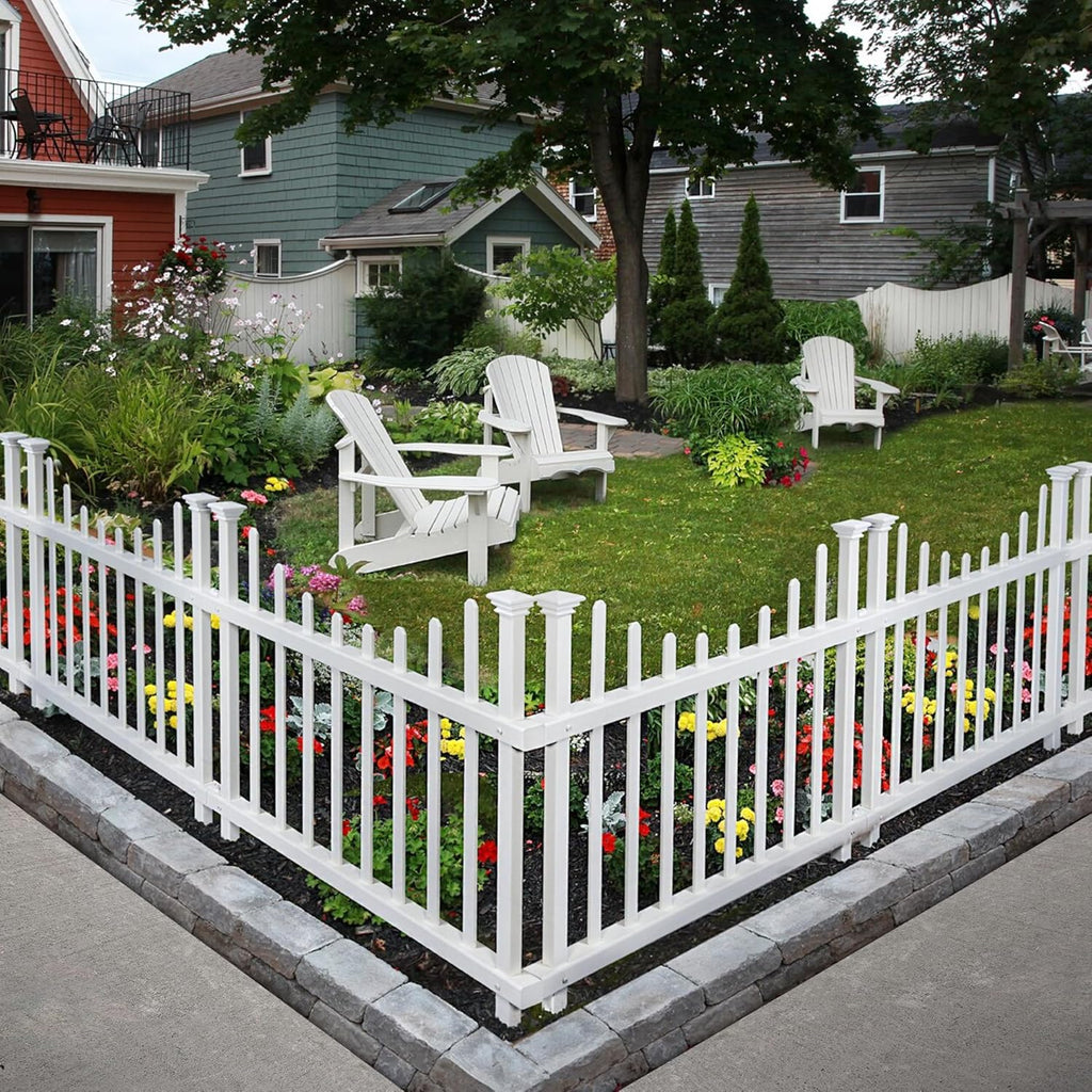 zippity washington picket fence panels, white vinyl diy, main product view