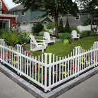 zippity washington picket fence panels, white vinyl diy, main product view