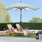 Best Choice Products 10ft Solar Polyester LED Lighted Patio Umbrella w/Tilt Adjustment and UV-Resistant Fabric