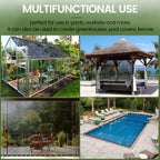 20 ft 60-70% heavy duty mesh tarp shade showing dimensions