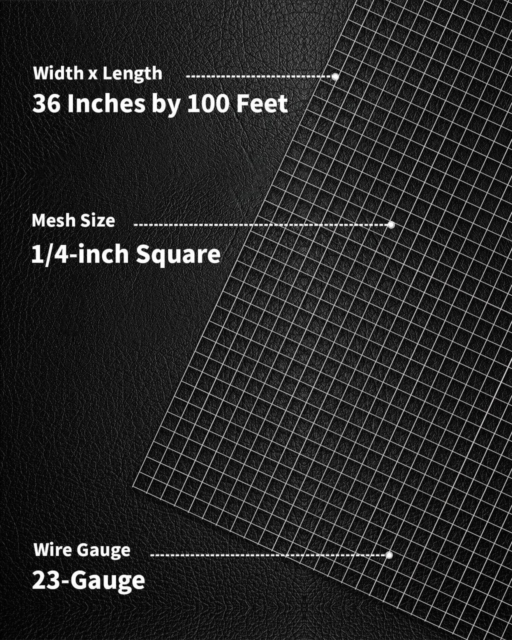 Galvanized Hardware Cloth 1/4 inch 36 x 100 Ft 23 Gauge | Hot-dip Galvanized After Welding, Chicken Wire Fencing Wire Mesh Roll Welded Wire Fencing Galvanized Wire Mesh Fence