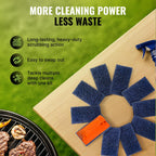 Citrusafe Grill Scrubber and Refill Kit - Heavy Duty Plastic Handle with 3 Pack of Scrubber Pads plus 6 Pack Refill