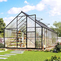 jocisland 8x24 ft walk-in polycarbonate greenhouse with 2, main product view
