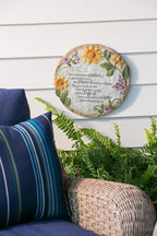 Evergreen Flag Memorial Stones | My Mother Kept a Garden | 12 Inches Wide | Remembrance Decor for Homes, Lawn and Garden | Outdoor or Indoor