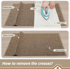 BEQHAUSE 2x3 Entryway Rug Indoor Door Mat Non-Slip Washable, Taupe | Hallway Rugs Absorbent & Stain Resist Hall Carpet Runner Rugs for Entryway, Front Door Floor Mats Laundry Room Rugs for Entry