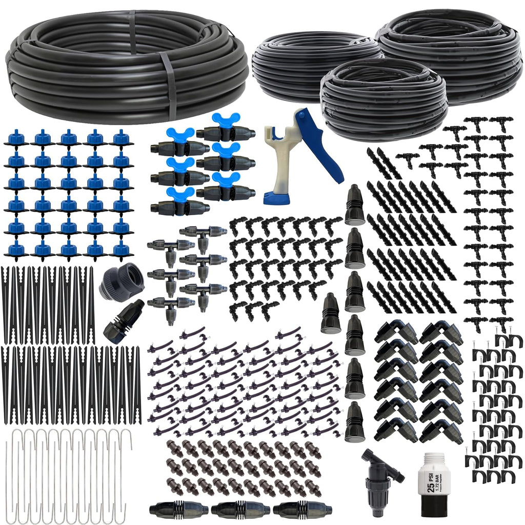 drip depot drip irrigation kit for raised bed, side view