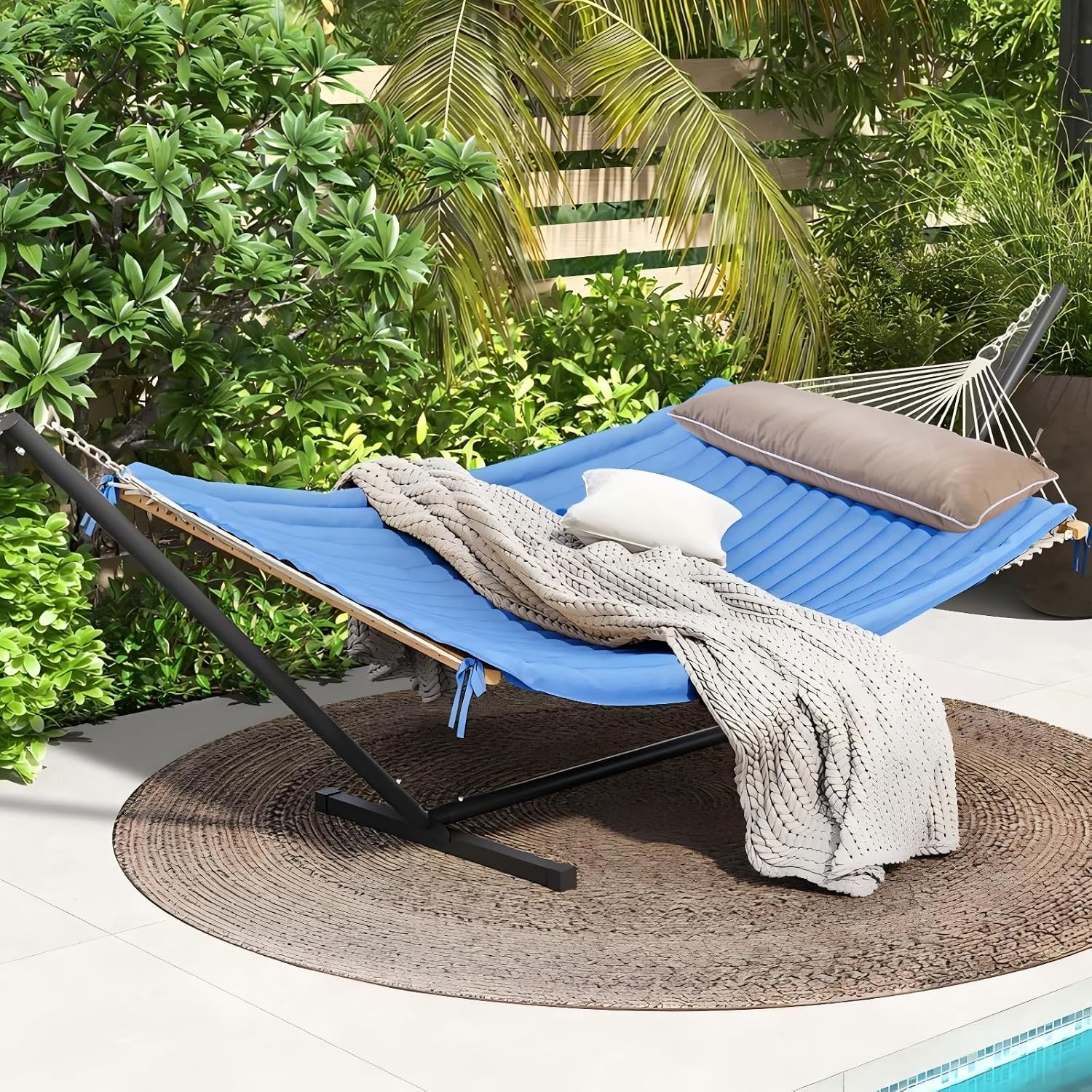 36 inch Hammock Pillow for Net Company,Extra Large Outdoor Hammock Pillow with Ties