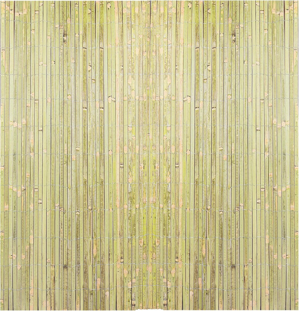 bamboo slat fence 4ft x 13ft, natural bamboo, main product view