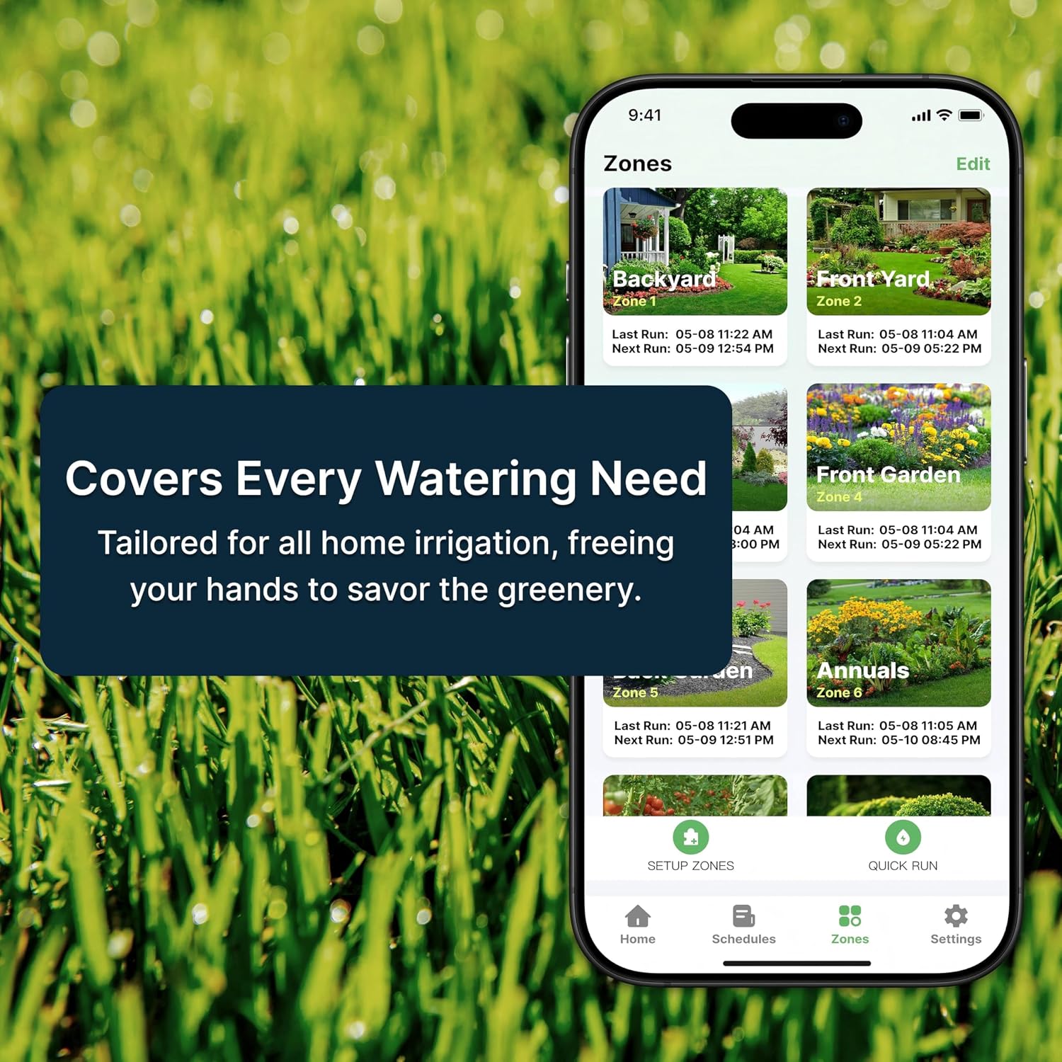 Indoor Smart Sprinkler Controller-ImoLaza Mini 4-Zone WiFi Auto Irrigation | Flexible watering schedules, up to 24 daily timers for new lawns, auto weather skip, easy install, app & voice remote control