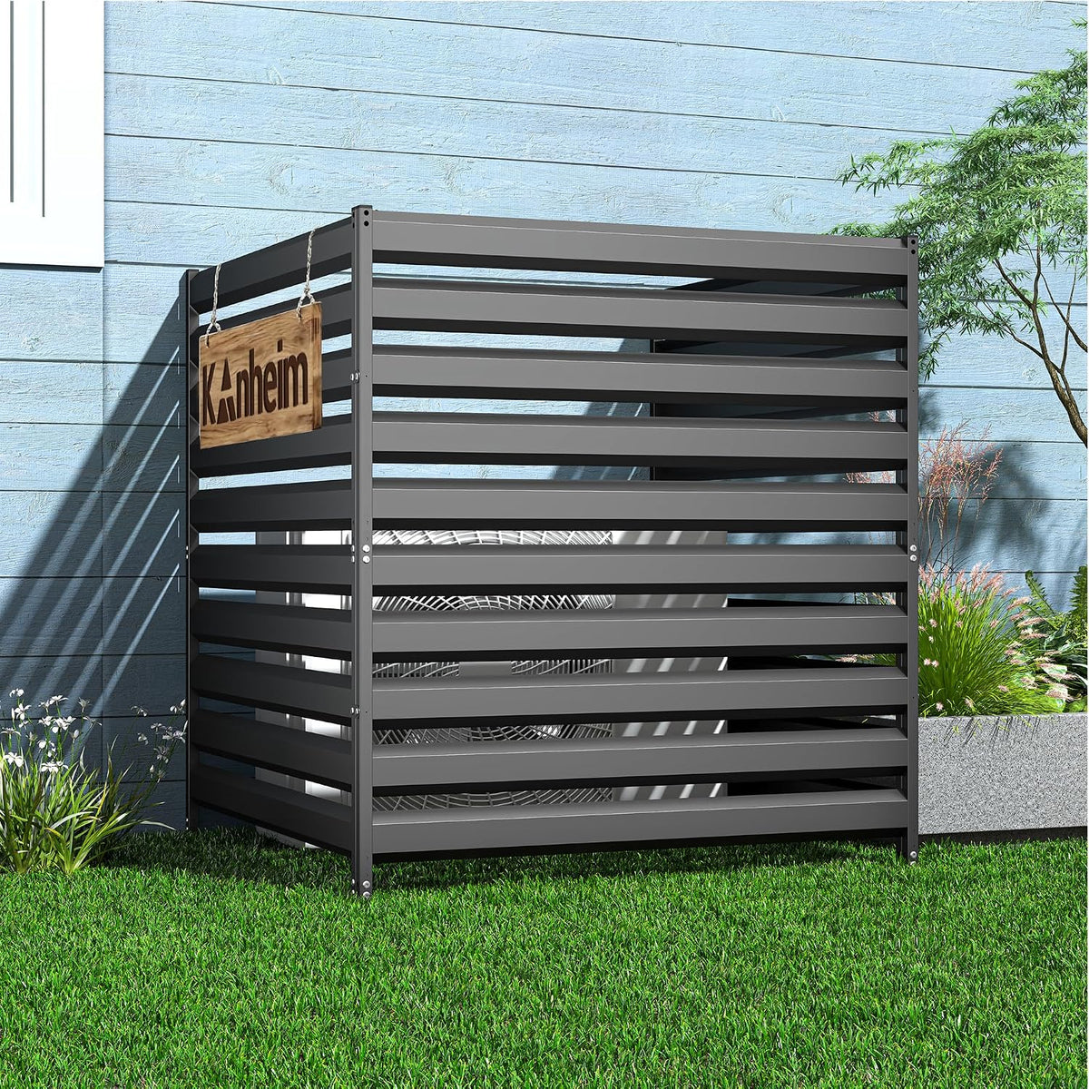 metal privacy fence screen, 42" h×38" w (3, main product view
