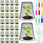 geosar 20 pcs 9 inch chicken wire cloche shown in use
