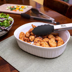 Kitchen Tongs with Silicone Tips - Stainless Steel tongs for cooking - 9" and 12" Tongs With Silicone Rubber Non Slip Grips, Heat Resistant Metal Tongs.