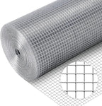 Hardware Cloth 1/2'' 48'' X 100' 19 Ga Chicken Wire Mesh Fence Double Layer | Welded Metal Wire Fence Mesh Roll for Gardens Plants Poultry Animals Cage Chicken Coop Accessories