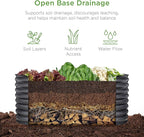 Best Choice Products 4x2x2ft Outdoor Metal Raised Garden Bed, Oval Deep Root Planter Box for Vegetables, Flowers, Herbs, and Succulents w/ 101 Gallon Capacity, Rubber Edge Guard - Charcoal