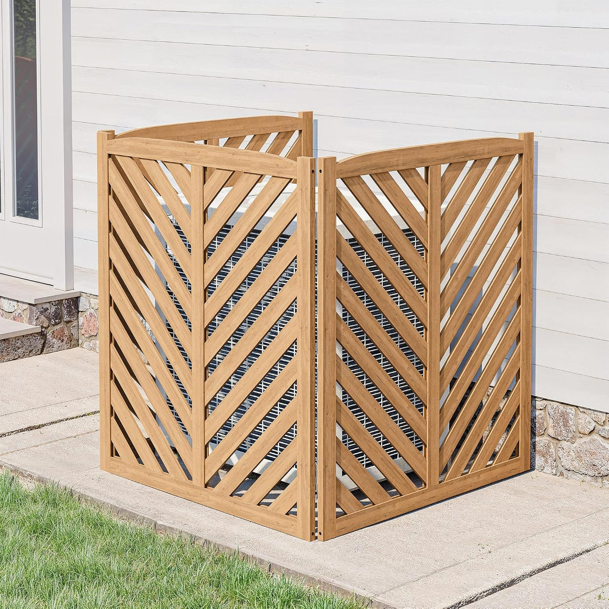 belleze privacy fence panels for outside, wooden air, main product view
