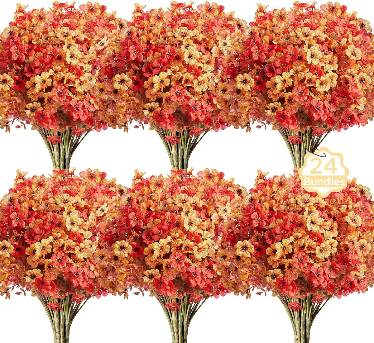 innogear artificial flowers for outdoors fake mums fall, main product view