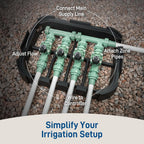 Orbit 57257 4-Valve Preassembled Sprinkler Manifold – Easy Install, Smart Controller Compatible, Works with PVC & Poly Pipe, Includes 4 in-Line Valves