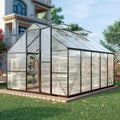 8x10 ft outdoor greenhouse with roof vent, dark, main product view