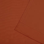 NICOLE MILLER NEW YORK Canvas Indoor/Outdoor Grommet Top Curtain Panel Pair, 54"x96", Orange Marmalade