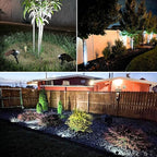 VOLISUN Solar Spotlight Outdoor, IP67 Waterproof Solar Landscape Spot Lights，Uplights for Yard Garden Pathway - 4 Pack (Cool White) 27 LED 3 Lighting Modes