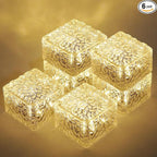 Solar Brick Lights-Outdoor Solar Lights for Yard-Solar Brick Landscape Path Light 6 Pack LED Light Brick Garden Decor for Pathway Patio Walkway Backyard Decoration