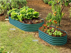 Plant & Plot Galvanized Raised Garden Beds Outdoor // 6×3×1 ft Planter Raised Beds for Gardening, Vegetables, Flowers // Large Metal Garden Box // Patented Tool-Free Design (Turquoise)