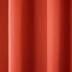 TOWN & COUNTRY BASICS Cabana Solid Heavyweight Indoor Outdoor Curtains, Light Filtering Opacity with Grommet Top, Water Repellent, 54"x84", Mecca Orange (Pack of 12)