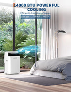 garvee 3-in-1 portable air conditioner, 14000 btu (10200 shown in use