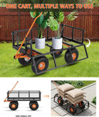garveelife heavy duty steel garden cart, 500 lbs, package contents