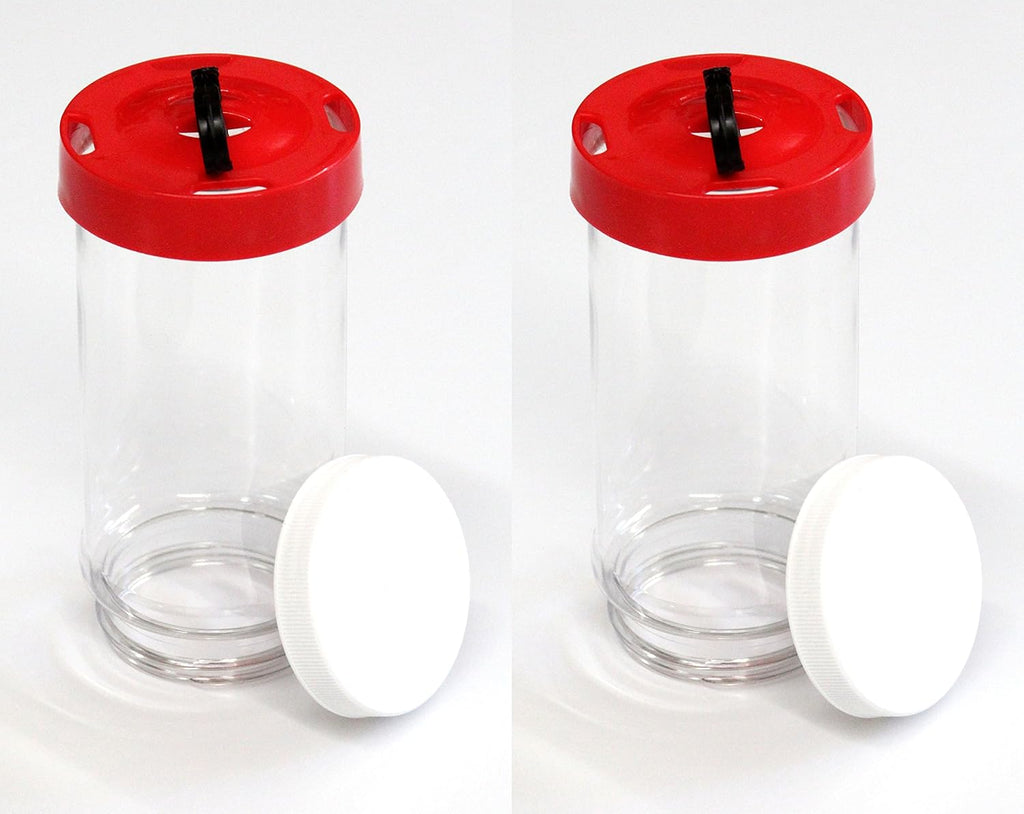 Replacement First Nature 16oz Plastic Bottle/Jar for Hummingbird Feeder #3051 (2) | Firsty Nature #3051 Compatible