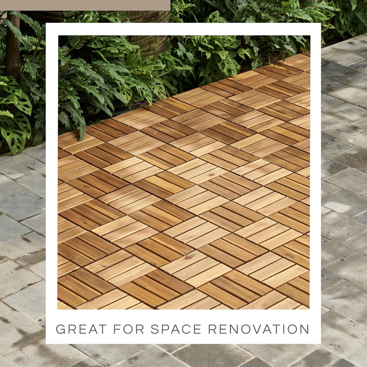 thyoi premium deck tiles, 10 pcs patio flooring on a desk or shelf