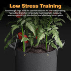 Self-Watering Grow Bags, 5-Pack 7 Gallon 420G Thick Nonwoven Fabric Pots with Reinforced Handles and Multi-Purpose Rings, for Low Stress Plant Training Fruits, Vegetables,and Flowers