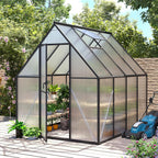 6x8 ft greenhouse for outdoors, polycarbonate greenhouse with, main product view