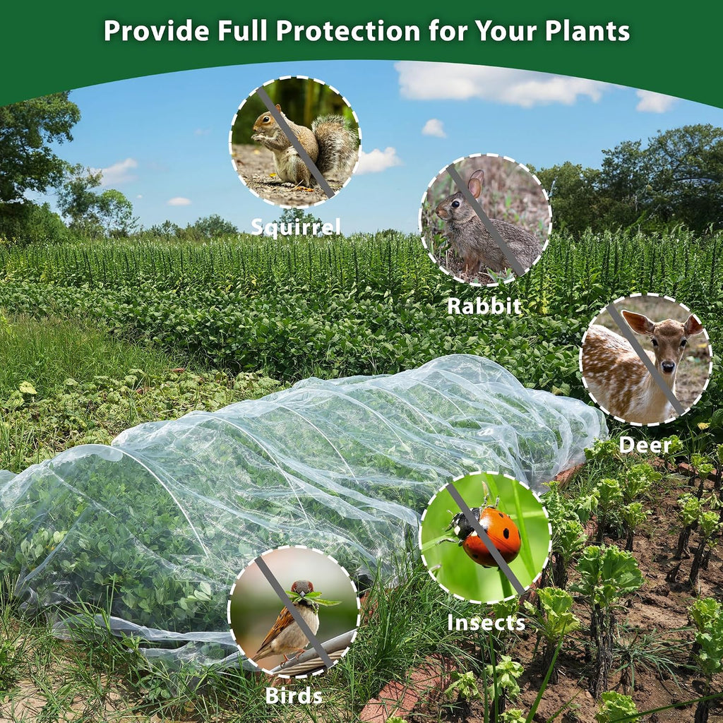 10 * 50ft ultra fine garden mesh netting on a desk or shelf