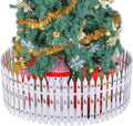 sasylvia christmas tree fences, white wooden picket fences, main product view