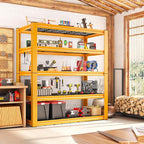 REIBII Garage Shelving Load 3200LBS, 5-Tier Storage Shelves, Adjustable Heavy Duty Metal Shelving Unit for Pantry, Basement, Warehouse, 72" H x 36" W x 16" D H, 3PC