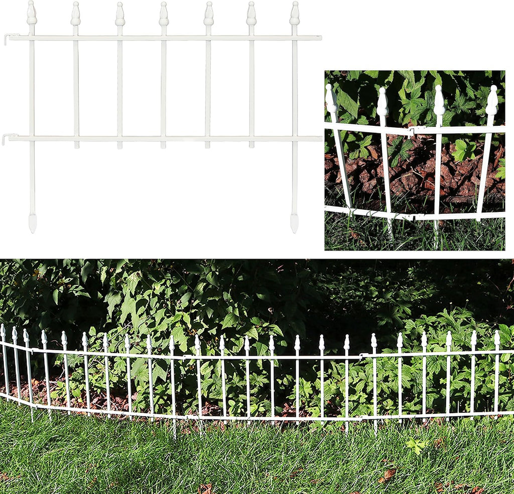 sunnydaze decorative garden fence border, 22" w x, main product view
