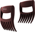 Talon-Tipped Meat Claws for Shredding Pulled Pork, Chicken, Turkey, and Beef- Handling & Carving Food - Barbecue Grill Accessories for Smoker, or Slow Cooker - Merlot