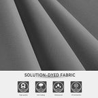 10 X 13 FT Cantilever Outdoor Patio Umbrella with Led Lights Large Heavy Duty 360° Rotation Double Top Offset Rectangular Umbrellas for Backyard Garden Pool Outside Deck, Grey