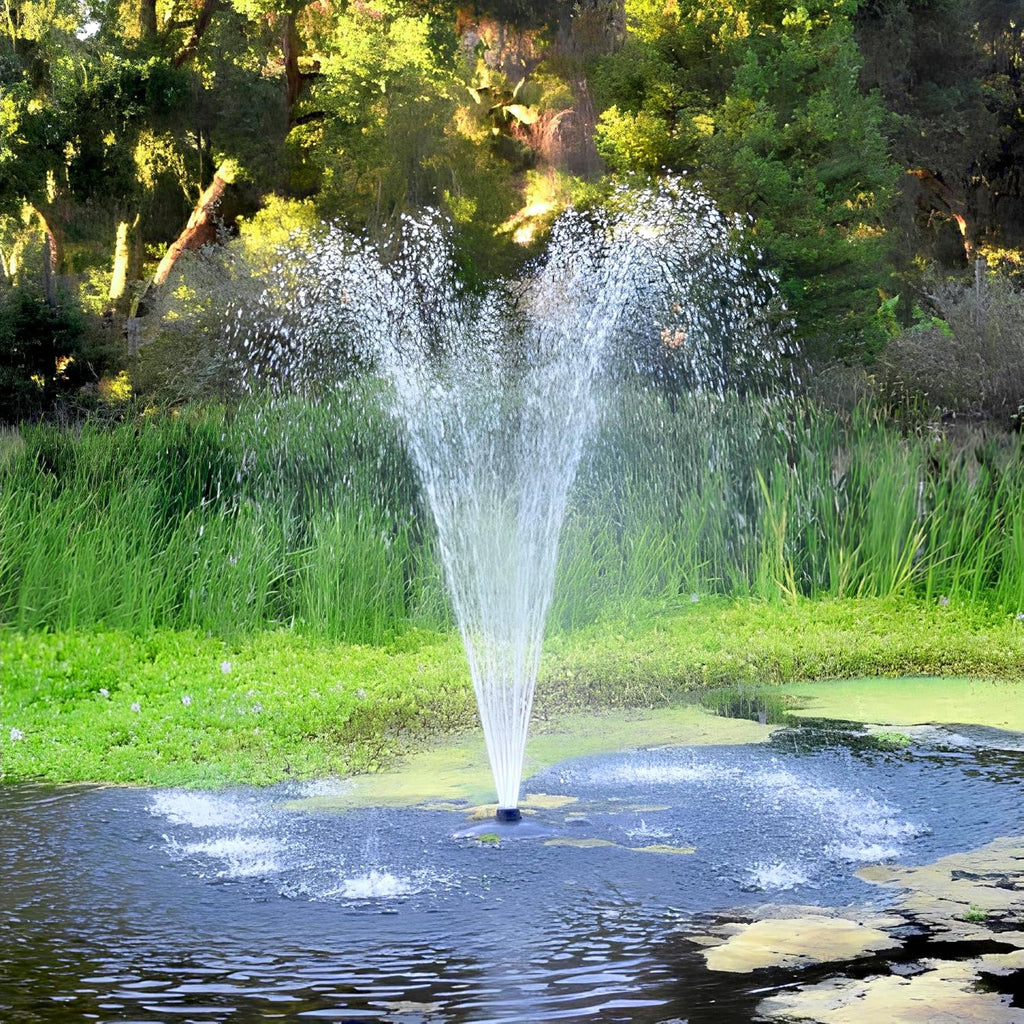 FT 14000 Floating Pond Fountain and Aerator Complete Kit with 14,000 GPH Pump, 100 Foot Power Cord, 3 Spray Styles | 100% US-Based Customer Service and Warranty